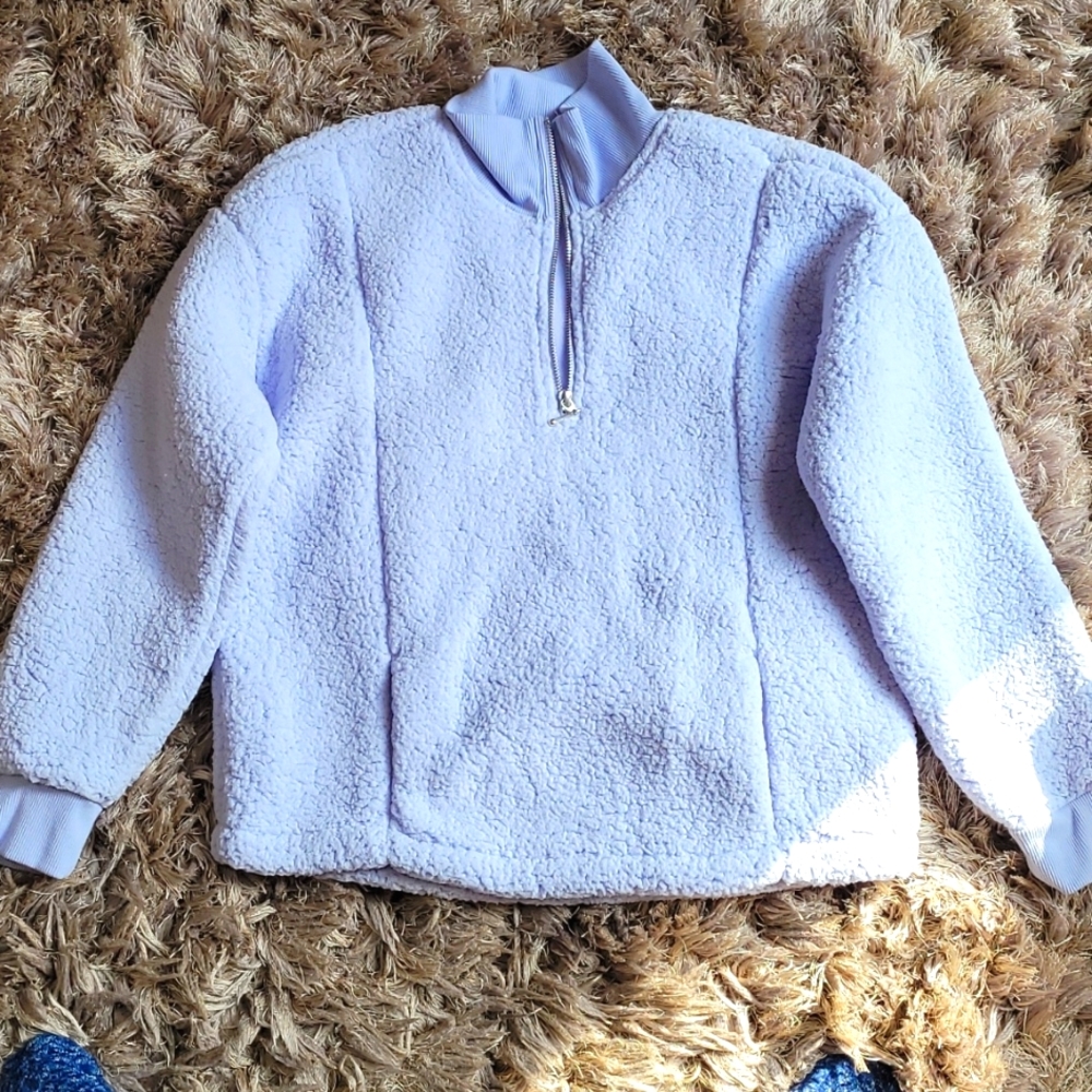 Fleece half zip top